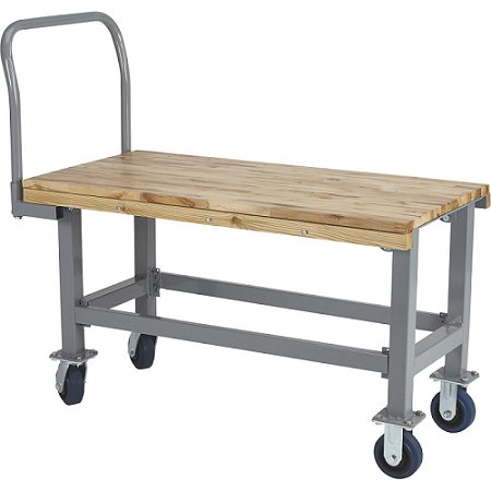 Work Height Wood Platform Truck — 2000-Lb. Capacity